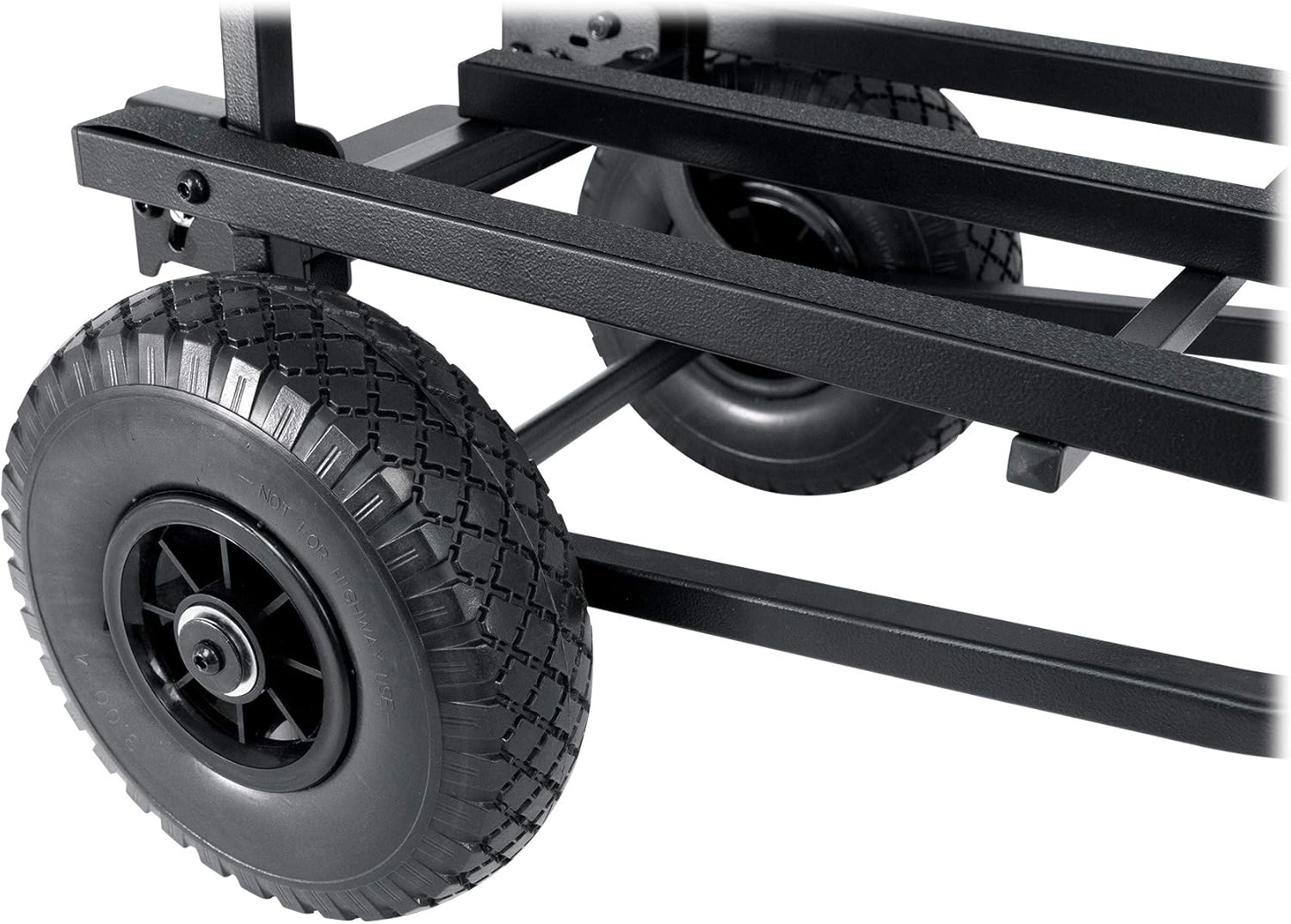 Rockville Rock Cart Pro 700 LB Capacity DJ Equipment Transport Roller Cart, Expandable Design, Smooth-Rolling Wheels, Folds Flat, for Mobile DJs and Event Professionals