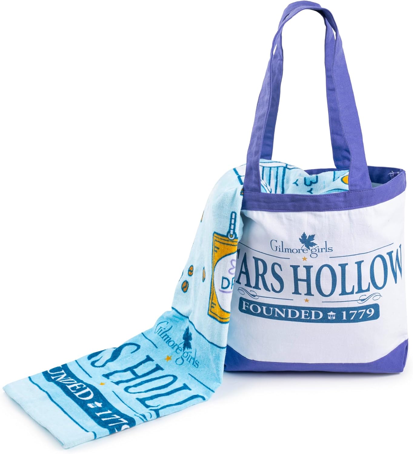 Jay Franco Beach Towel and Tote Bag Set - 16" x 14.5" Canvas Shoulder Handbag with 28" x 58" Super Soft Absorbent Bath Towel - Image 4