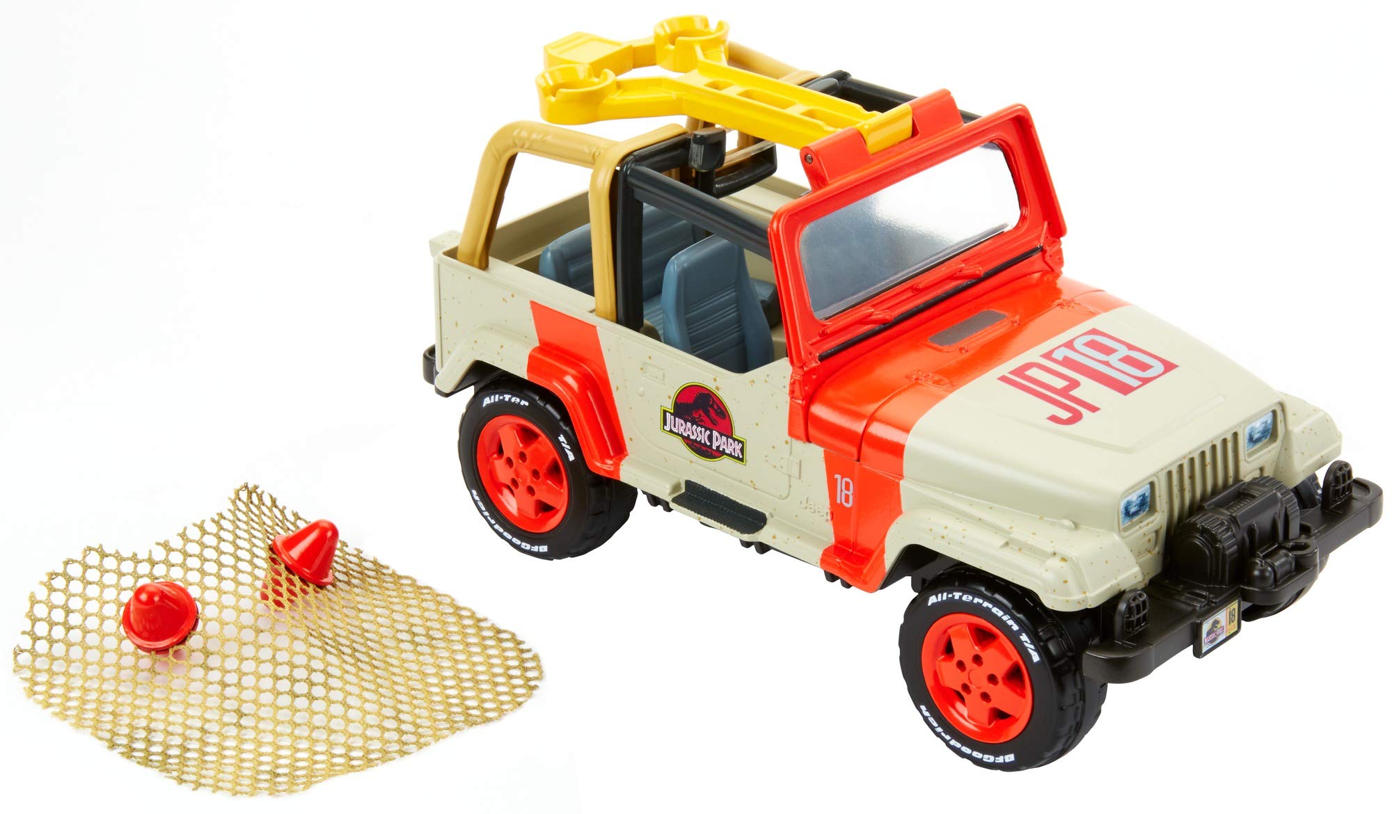 Matchbox FNP46 Park Jurassic World Jeep Wrangler + Rescue Net
