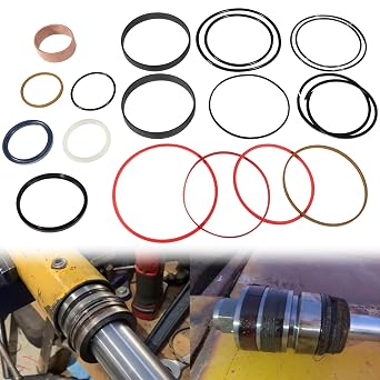 310D Complete Hydraulic Seal Kit,Backhoe Boom Cylinder Seal Kit Fit for 310D 315D 410D Backhoe Boom Cylinder Rod 56mm BORE 115mm