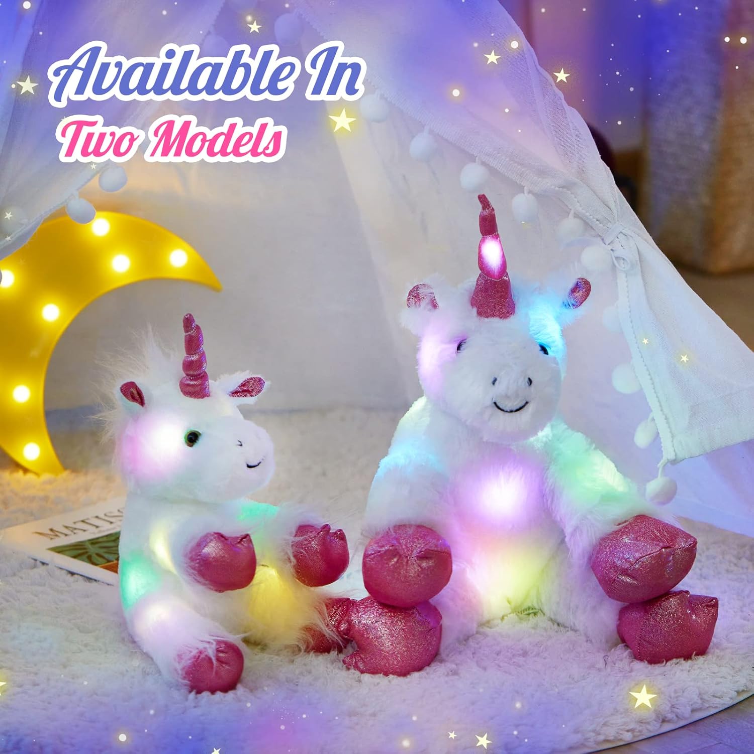 16'' Giant Light Up Unicorn Plush Toy with LED Glow Nigeria Ubuy
