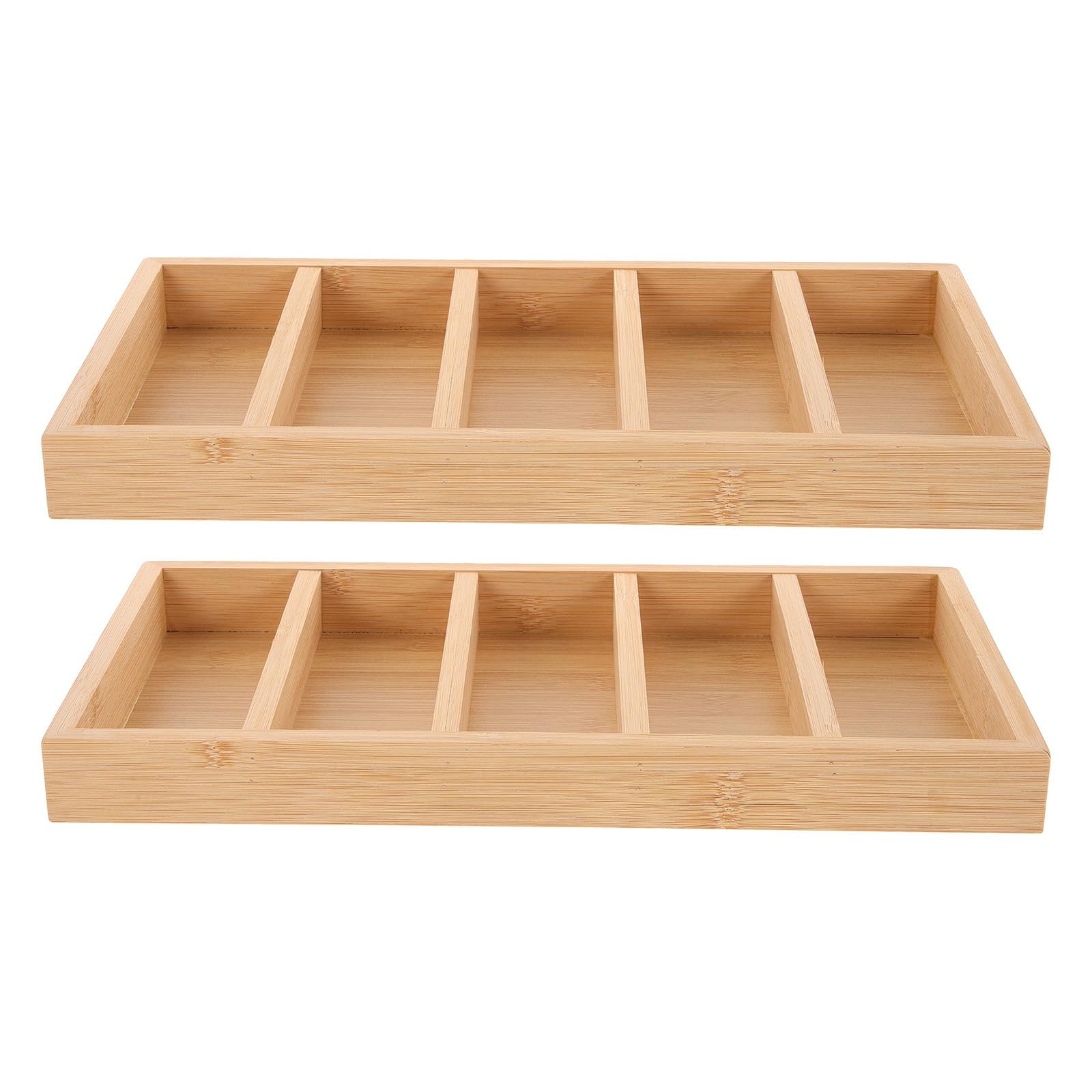 Sewroro 2 Stück Aufbewahrungsschale für Sonnenbrillen Khaki 5 Fächer Brillen Organizer Kasten zur Präsentation von Sonnenbrillen im Schaufenster und Einzelhandel