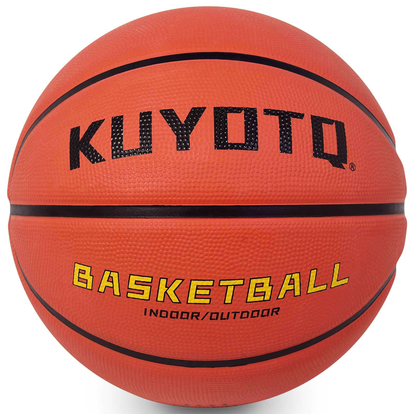 KUYOTQ Kids Youth Adult Size 3/4/5/6/7 (22/25.5/27.5/28.5/29.5") Basketball Premium Rubber or Faux Leather Basketball Indoor Outdoor Basketball for