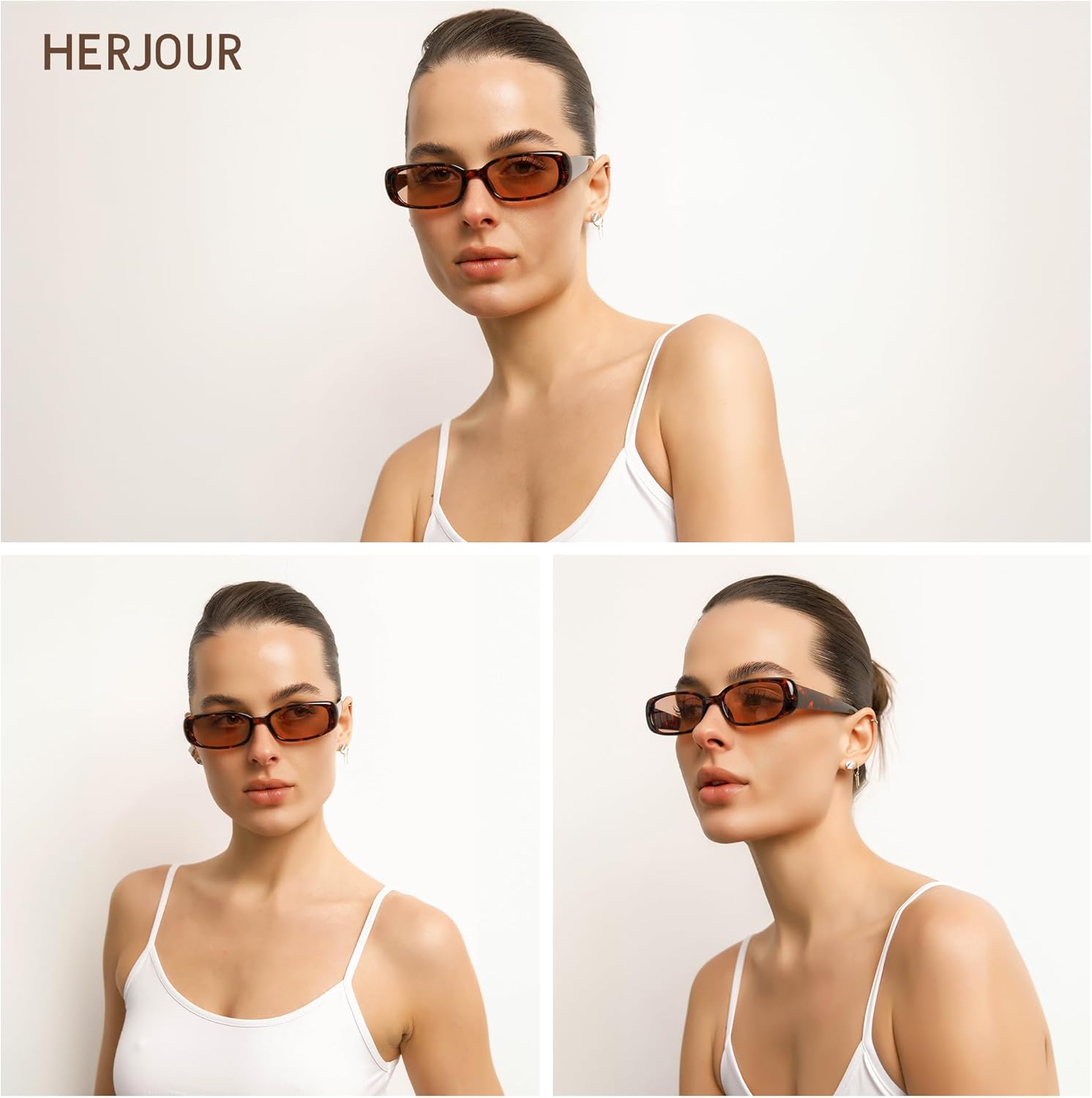 Rectangle Retro Trendy Sunglasses Womens Mens 90s Classic Vintage Narrow Sun Glasses AR82269 - Image 2