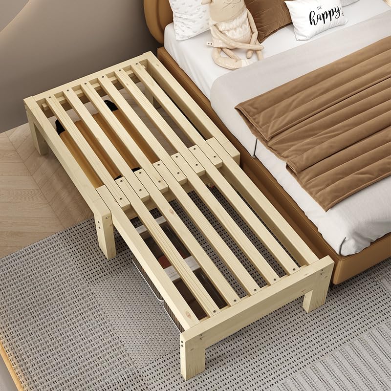 伸長式ベット Amazon｜fancyfly伸長式ベッド すのこ木製 シングルベッド フレーム 長