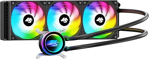 Minorsonic AIO CPU Cooler, 360mm AIO with High-Speed Ceramic Bearing Pump, 3X PWM ARGB Fans, 3-Phase Motor for Better Cooling Performance, Heat Transfer, Low Noise, Intel LGA 1851/1700, AMD AM5/AM4