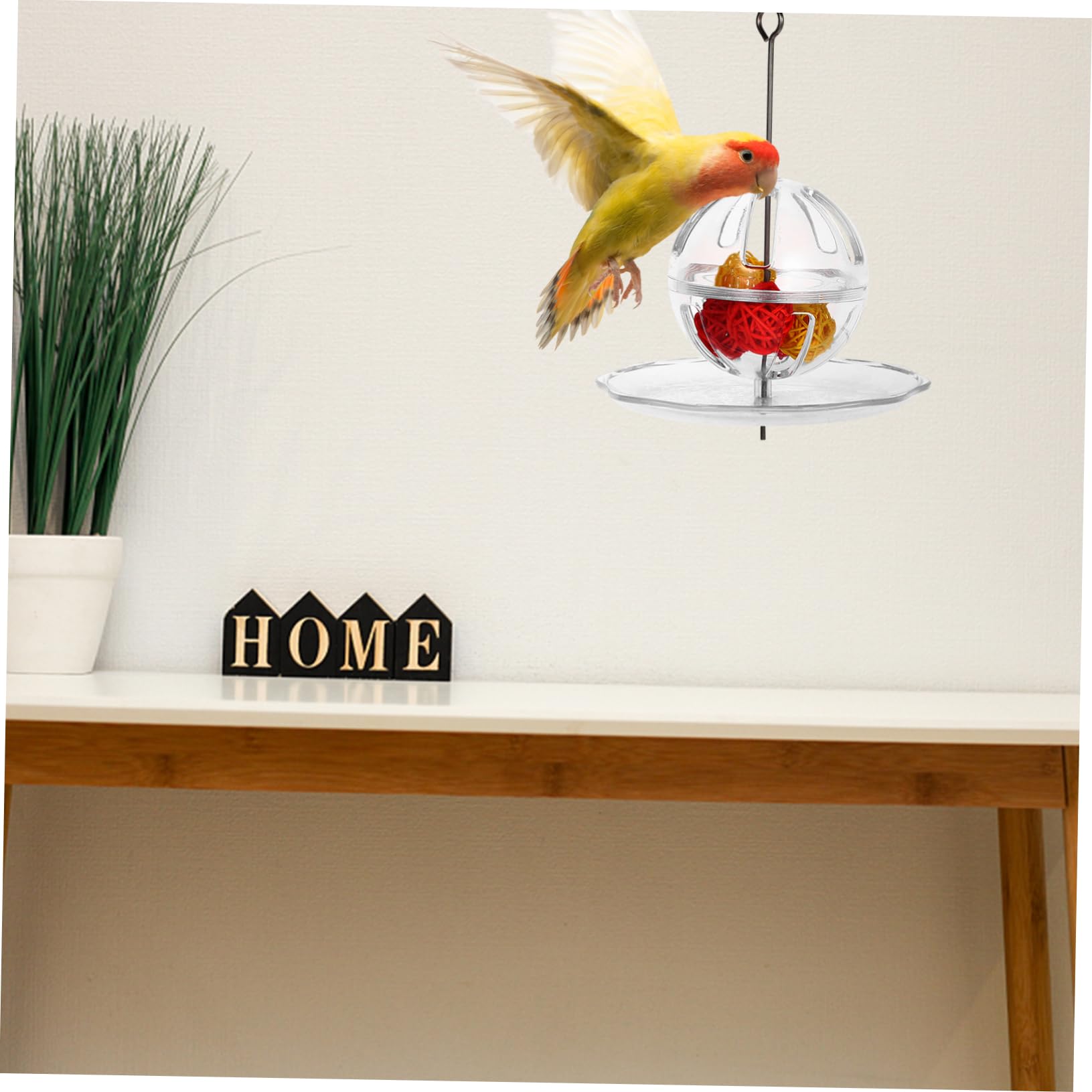 Parrot Foraging Ball Bird Foraging Feeder Bird Hanging Foraging Feeder Parrot Foraging System Bird Hanging Feeder Bird Chew Toy Hanging Food Feeder Parrot Bite Toy