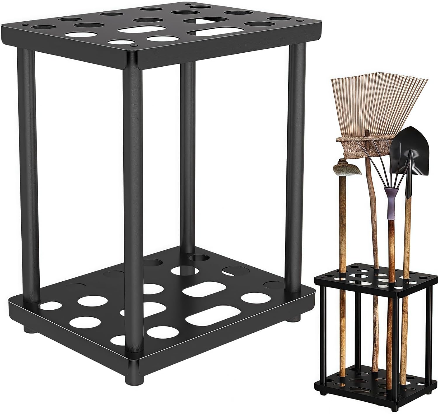 Garden Tool Organizer for suncast shed accessories,Garage Tool Tower Rack,Heavy Duty Garage Tool Storage,for Garden,Yard,Shed,Easy Assembly (Classic)