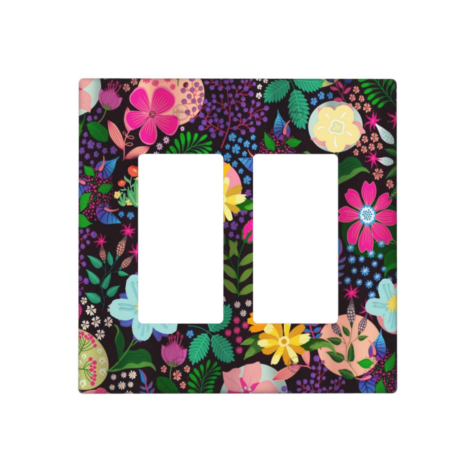 Rustic Floral Outlet Covers - White Pear Flowers -29
