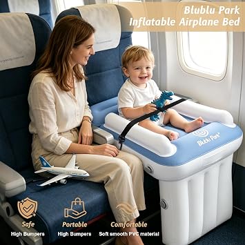 Kids Airplane Bed, Inflatable Airplane Bed for Kids