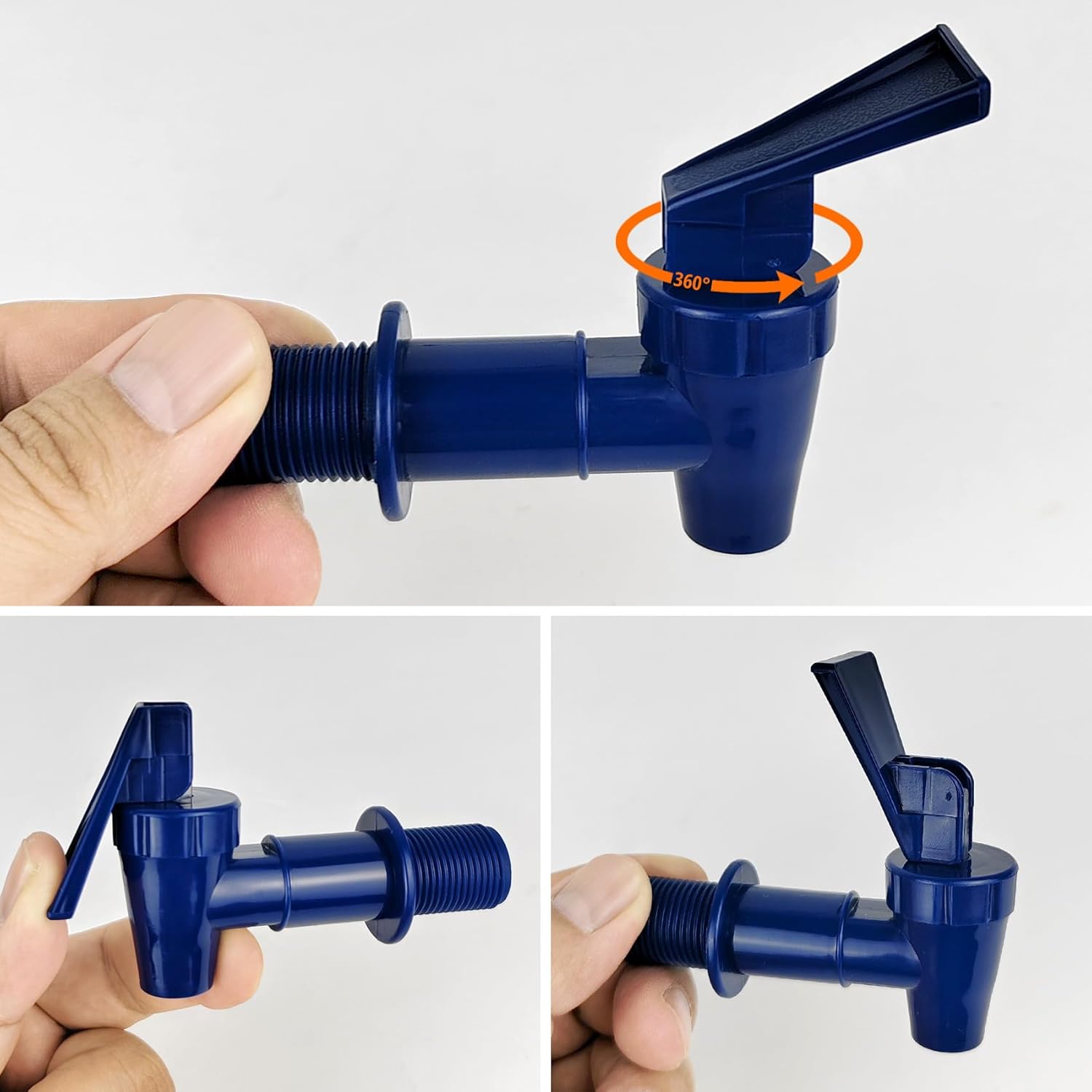 1 Pack Spigot for Beverage Dispenser, Water Jug Spout, Replacement Cooler Faucet, Water Dispenser Replacement Parts (1, Blue)