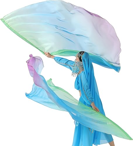 Miniatura 5 de MUNAFIE Juego de banderas de adoración (2 banderas + palos) para banderas de iglesia de baile para guardia de adoración, banderas de alabanza y