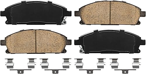 Miniatura 508 de Detroit Axle - Pastillas de Freno Delantero para Ford Fusion Lincoln MKZ Zephyr Mercury Milan Mazda 6, Pastillas de Freno Cerámica Reemplazo