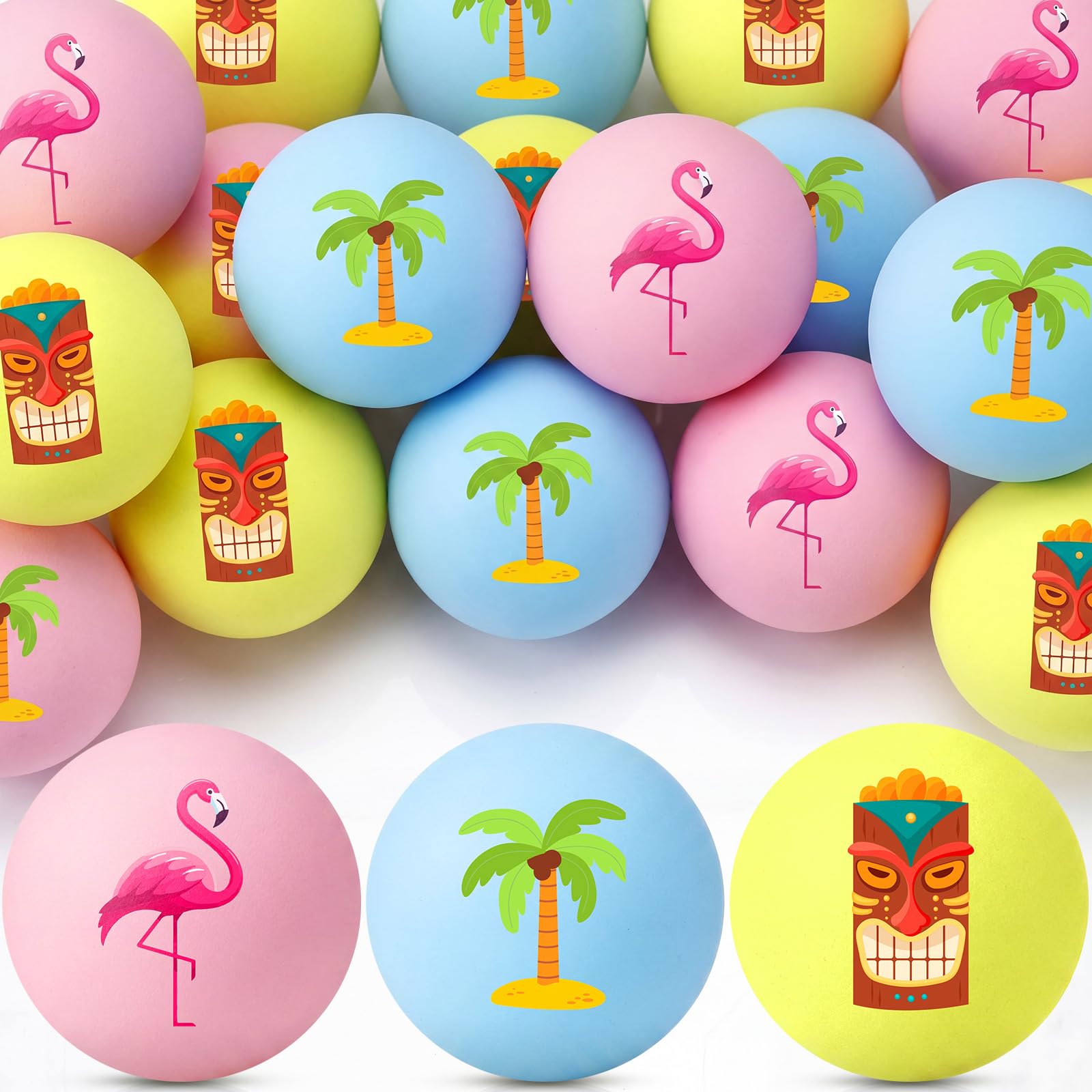 Soulchen Tischtennisbälle, Großpackung, 40 mm, lustige Tischtennisbälle, Zubehör für Geschenk-Partys, 24 Stück