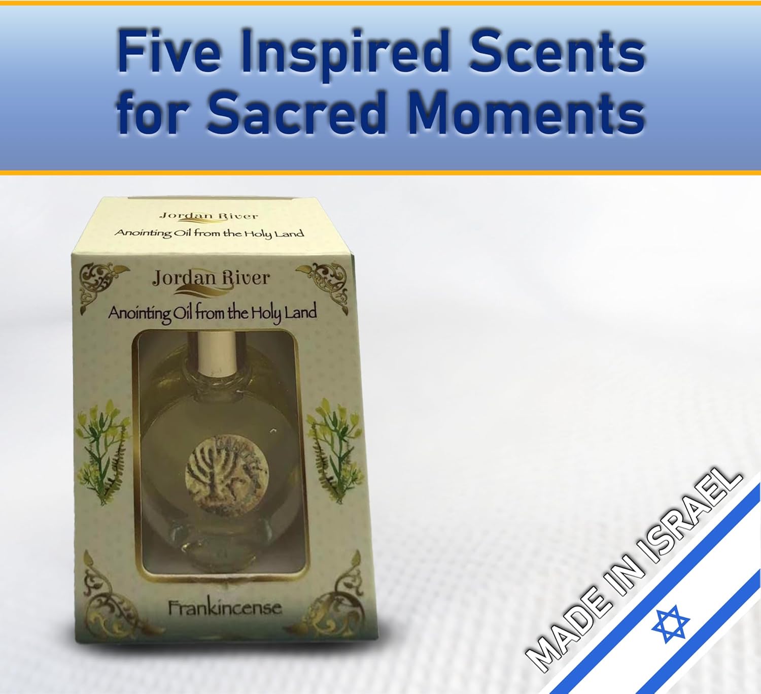 Anointing Oil for Prayer – 5x15ml Holy Oil Bottles from Jerusalem – Rose of Sharon, Spikenard, Lily of The Valley, Myrrh, Frankincense – Blessed Anointed Oils from Israel - Image 5