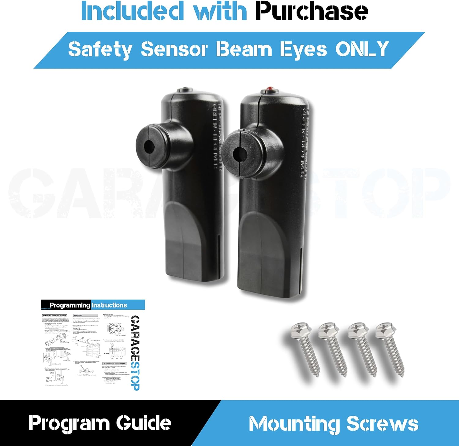 Garage Stop STB-B GSTB-R GSTB-BX Safety Beam Sensor Eyes ONLY (no Gate Bracket), Replacement for Genie Garage Door Sensors, Compatible with Genie Garage Door Openers Made After 1993 image 4