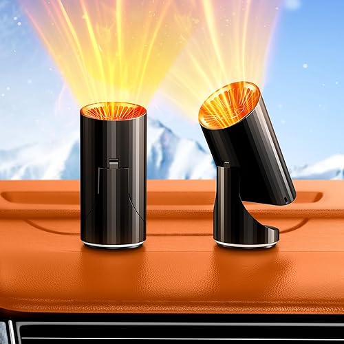 Miniatura 7 de Calentador de automóvil, calentador portátil de 12 V, ventiladores de calefacción y refrigeración, descongelador pequeño para automóvil,