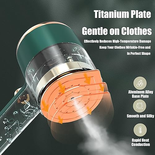 Miniatura 4 de Mini máquina de planchar portátil, mini plancha de vapor de viaje, mini máquina de planchar de mano para ropa, precalentamiento rápido, planchado en