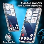 JETech Protecteur d'écran pour rien au téléphone 3a / 3a Pro, Film en verre trempé avec outil d'installation facile, HD Dégagez. 3-Pack