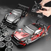 Vista 8 de Sunydog Control remoto Drift Car 116 Coche de control remoto 2.4 GHz 4WD 18.6 mih Control remoto coche de carreras de alta velocidad regalo RTR