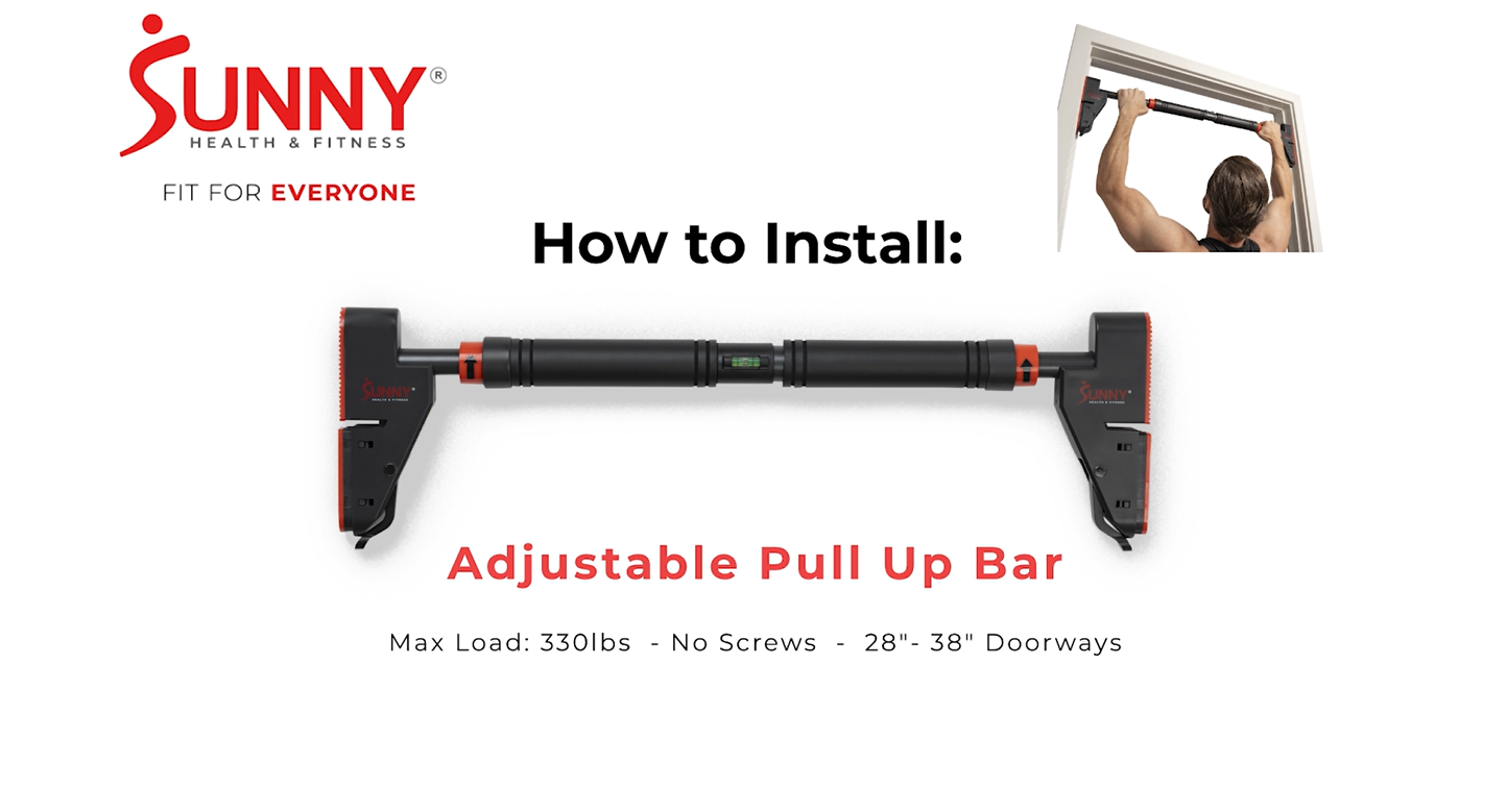 Amazon.com : Sunny Health & Fitness Adjustable Doorway Chin Up