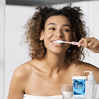 Desert Essence Whitening Plus Toothpaste Tea Tree, 176g : Amazon