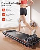 Tapis de Course, Inclinaison de 9%, 12km/h,électrique Pliable 4en1,Compact et Portable,2.5 HP, Peut être placé sous Le canapé,télécommande,APP,Double écran LED, adapté au Bureau à Domicile - 2