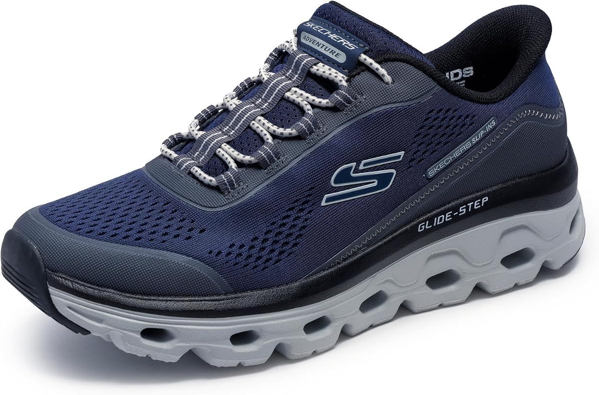 Skechers Men's Glide-Step Sole Slip-in | Hands Free Slip-ins, Glide-Step, Air-Cooled Memory Foam, Machine Washable, Hiking, Trail, Casual, No Tie Fit