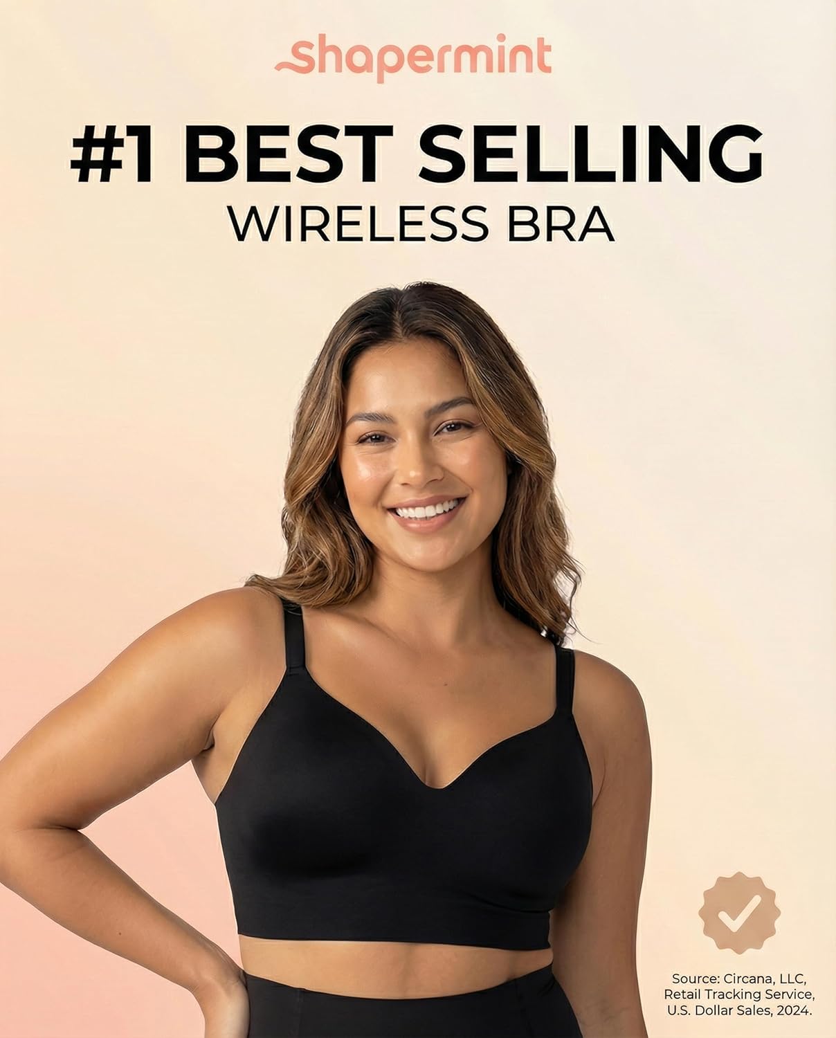 SHAPERMINT Seamless Wireless Bras for Women Full Support - Comfortable Bralette with Lift - Push Up Bra - Image 4
