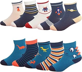 10 Pares de Calcetines para Niños Niñas Algodón Lindo 1-10 años