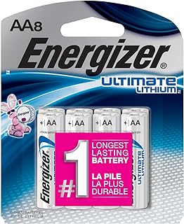 Energizer Ultimate Lithium AA Batteries, 8 Count (L91SBP-8)