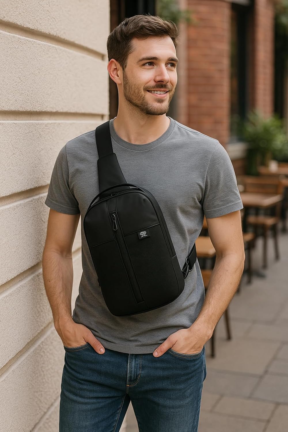 Convertible Small Sling Bag,Waterproof Crossbody Bag for Women Men,Practical Multi-Functional Chest Bag for Outdoor Hiking, Travel,Sports. - Image 2