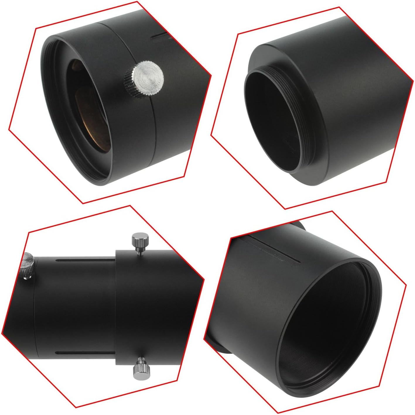 Astromania 2" Moon Telescope Eyepiece Filter ND96-0.3 - Bundle with - 2" Variable Universal Camera Adapter