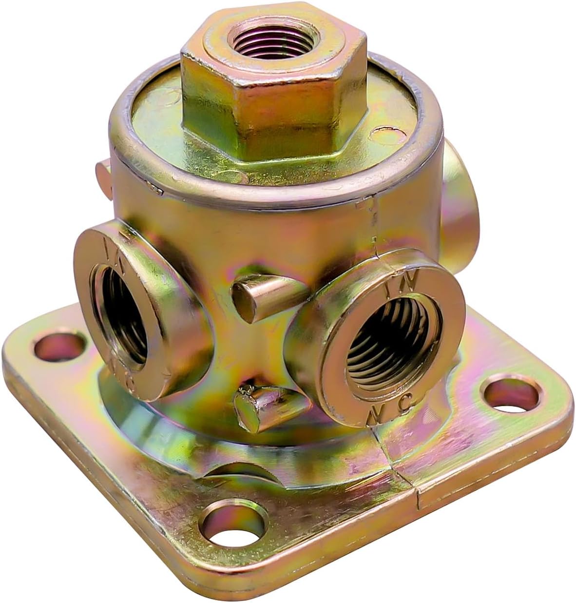 3-Way Pilot Valve Fit for Haldex 90554615, 1/8"-1/4" NPT Ports Air Ride Dump Pilot Valve for Semi Trailer & Truck