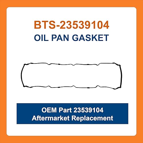 Miniatura 2 de BTS-23539104 - Junta de cárter de aceite, compatible con motor Detroit Diesel Series 60, repuesto para OEM 23539104 23522279, Junta de Cárter de