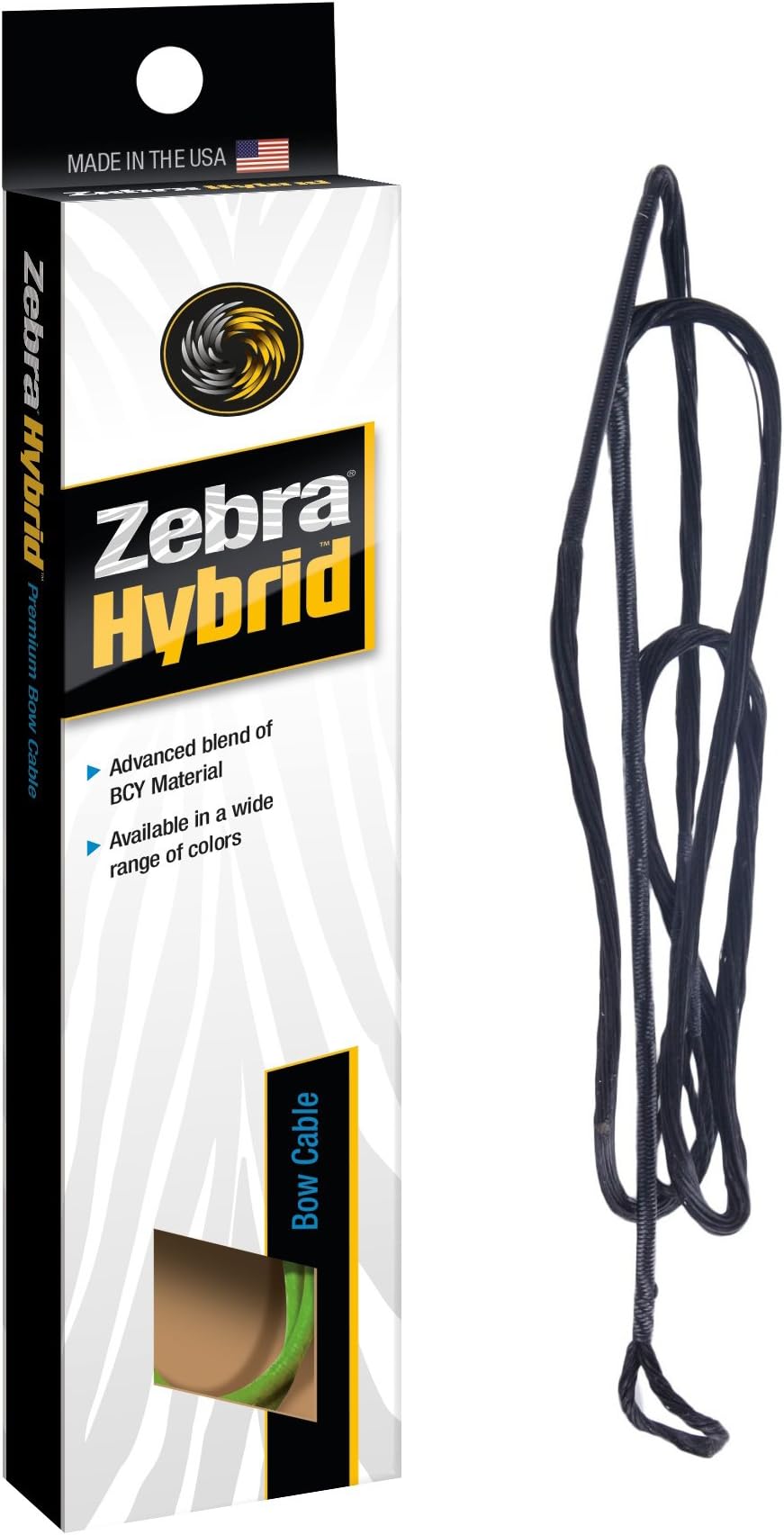 Zebra Hybrid DXT Cable, Black/Black