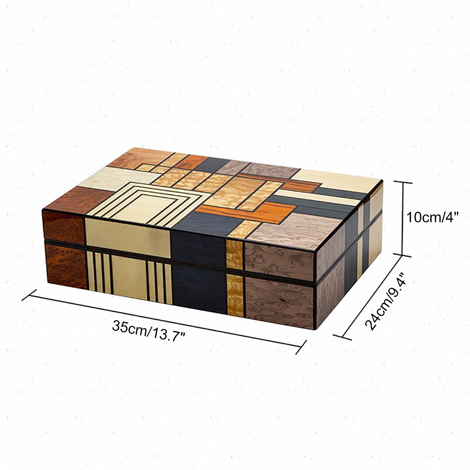 Cave à Cigares pour 25 Cigares avec HygromèTre NuméRique, Humidificateurs, Plateau en CèDre Espagnol Et Doublure en CèDre Espagnol, Cadeau pour Les PèRes, Mari