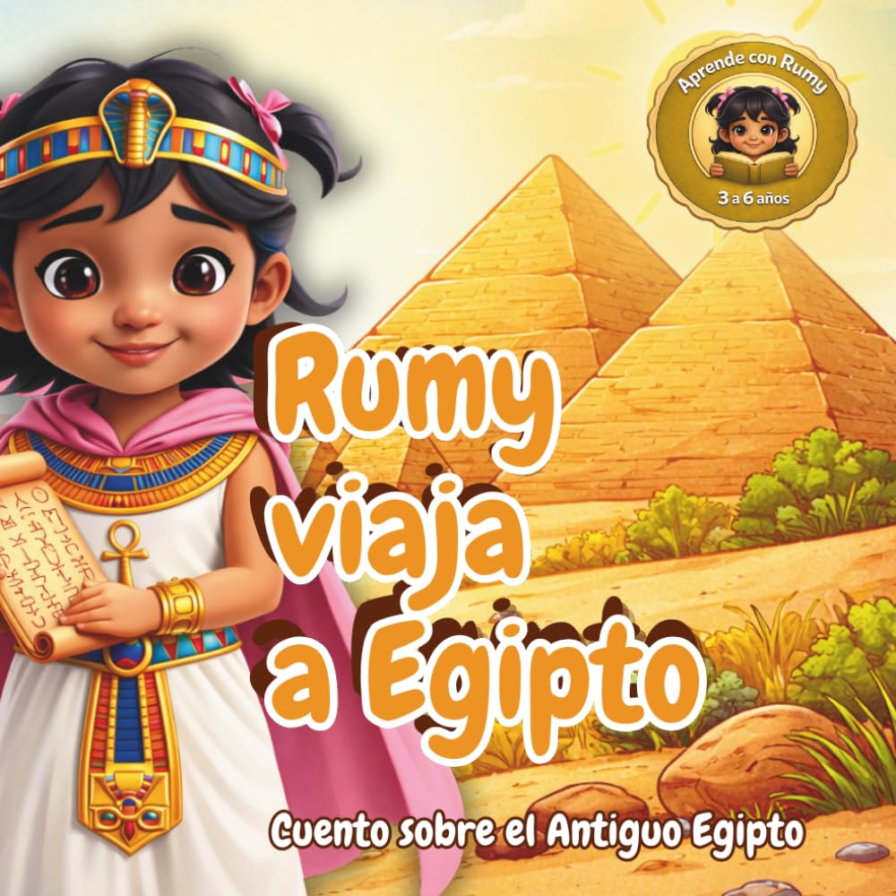 Rumy viaja a Egipto: Cuento educativo ilustrado sobre el Antiguo Egipto con juegos de comprensión lectora | 5–8 años (Aprende con Rumy)