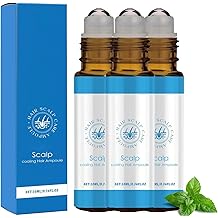 Advanced Hair Growth Roll-On Serum 10ml, Hair Growth Serum with Vitamin E & Natural Oils, Nourishes Scalp & Roots, Reduces Hair Fall 3Pcs