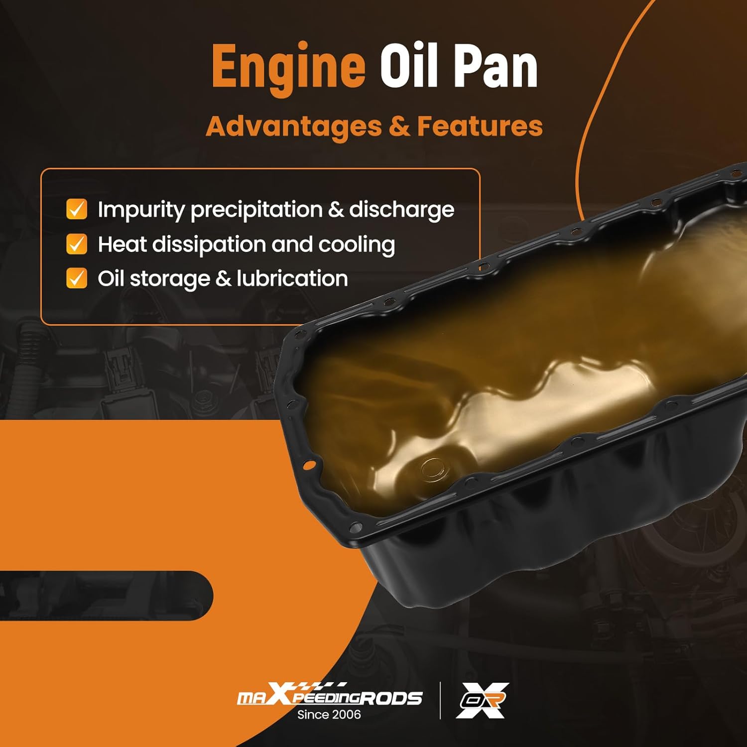 maXpeedingrods Engine Oil Pan 264-395 Fits for Mini Cooper R57 R58 R56 R55 Series Cooper Countryman R60 Series Cooper Paceman R61 Series # 11137550483 V755048380 SKBMP06A BMP06A