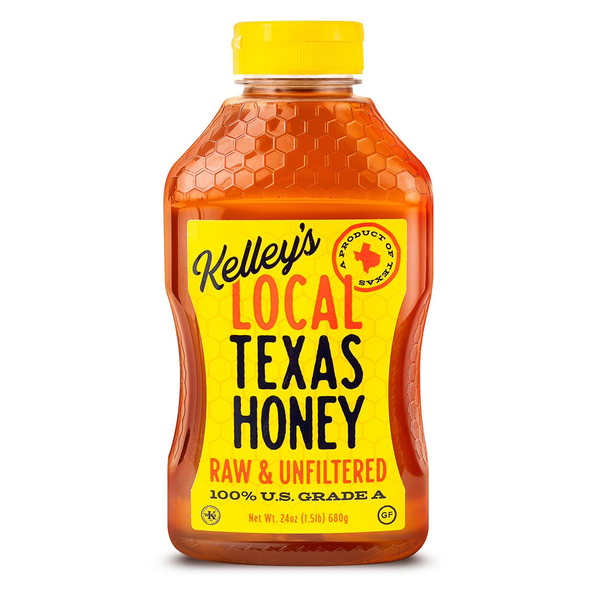 Local Texas Honey – 100% Pure, Raw & Unfiltered, 24 oz – All-Natural American Honey for Tea, Smoothies, Yogurt, Toasts or BBQ