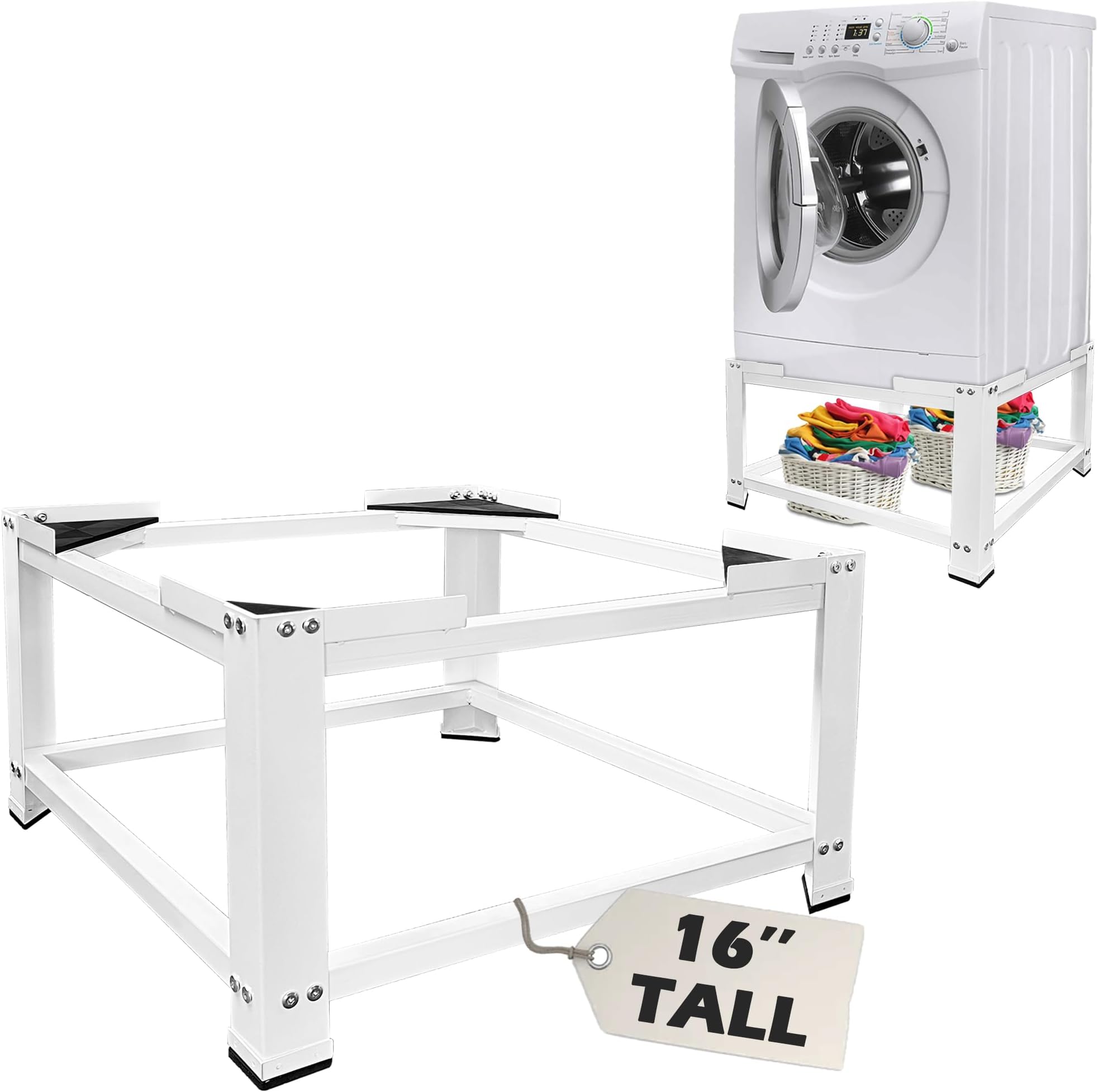 MATALDE 2 PACK Washer Dryer Pedestals with Drawer 29