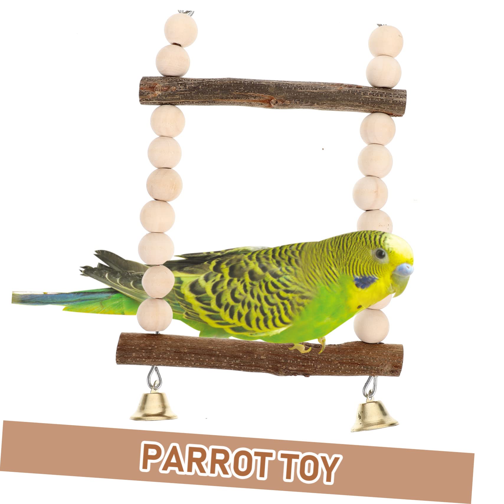 Giochi per Pappagalli da Appendere Resistente per Pappagalli e Calopsitte Giocattoli da Masticare e Altalena per Uccelli Adatto Tutte Specie Facile da Installare
