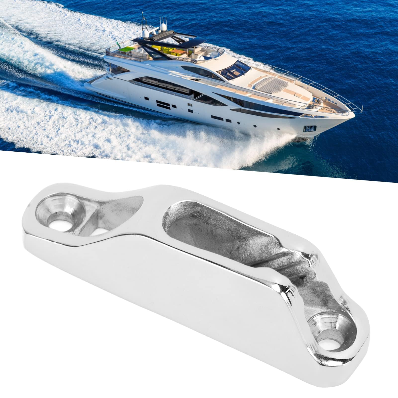 Boot-Seilklemme, 18 X 80 Mm Hardware Marine Grade 316 Edelstahl Bootsklemme Seil für Schiffskajak-Zubehör