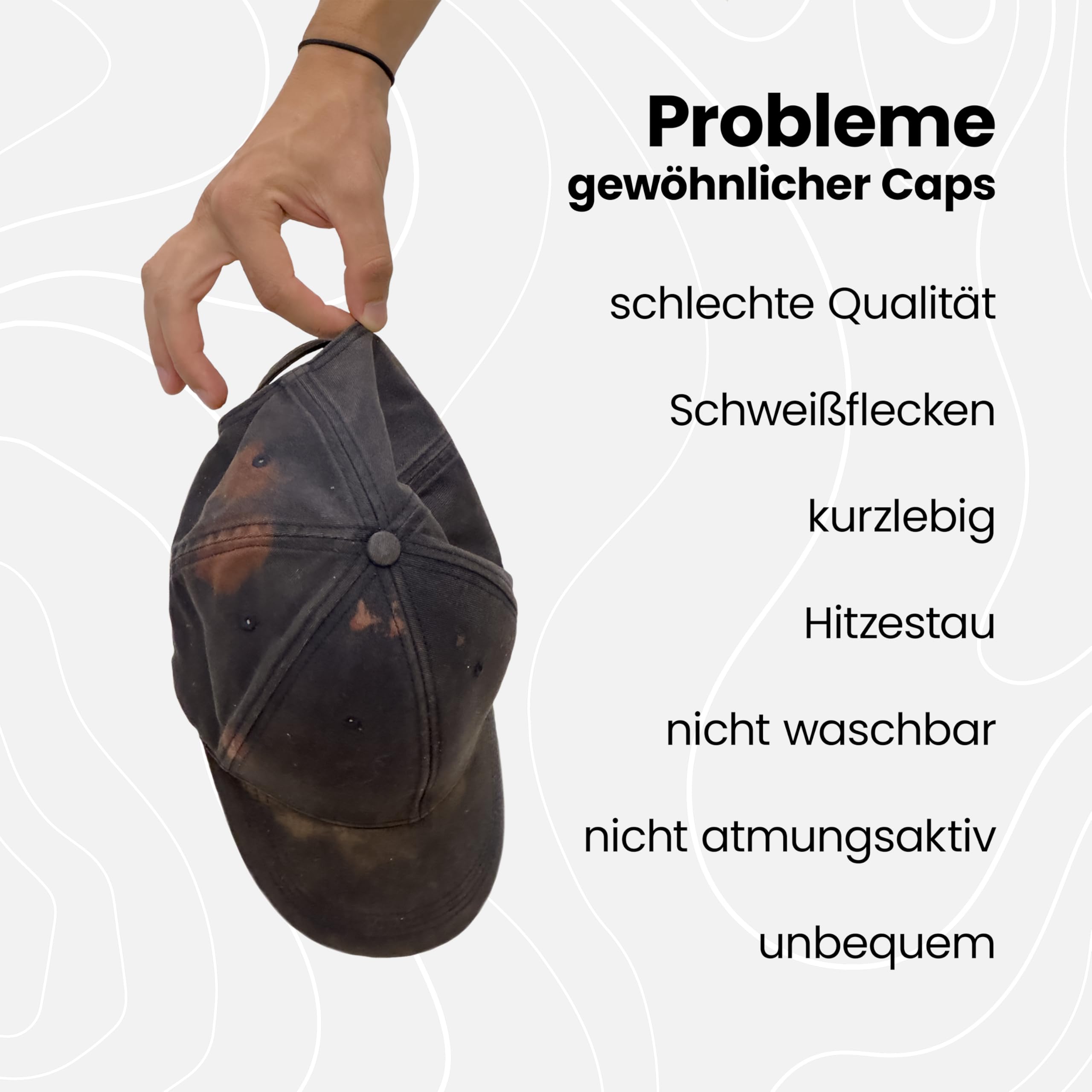 apol Premium Cap - Cloud Trucker - 100% wasserfest, atmungsaktiv, langlebig, Qualität - Snapback - Schwarz Anthrazit Navy Oliv