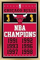 Vista 15 de Trends International Póster de pared de Chicago Bulls Champions de 22.375 x 34 pulgadas