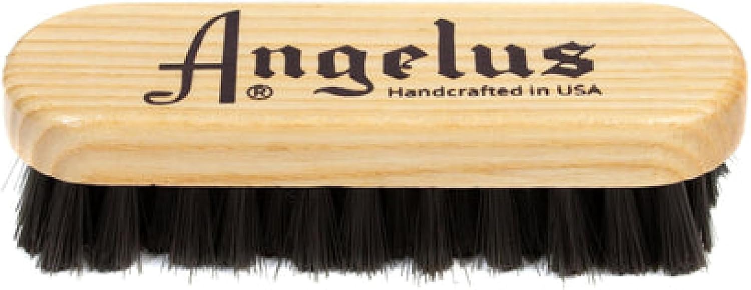 Angelus Shoe Cleaning Brush Black Bristle Sneaker Cleaner Brush 5"