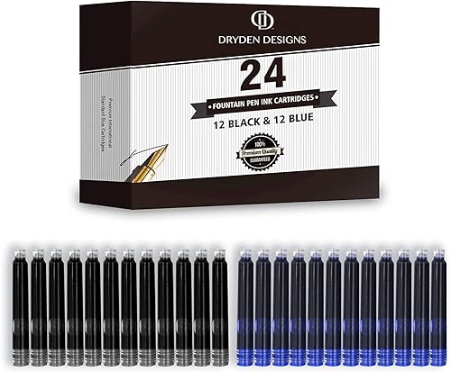 Miniatura 11 de Pluma estilográfica Dryden Luxury, clásica y moderna, de colección ejecutiva y vintage, idea de regalo de negocios y para la caligrafía, Azul