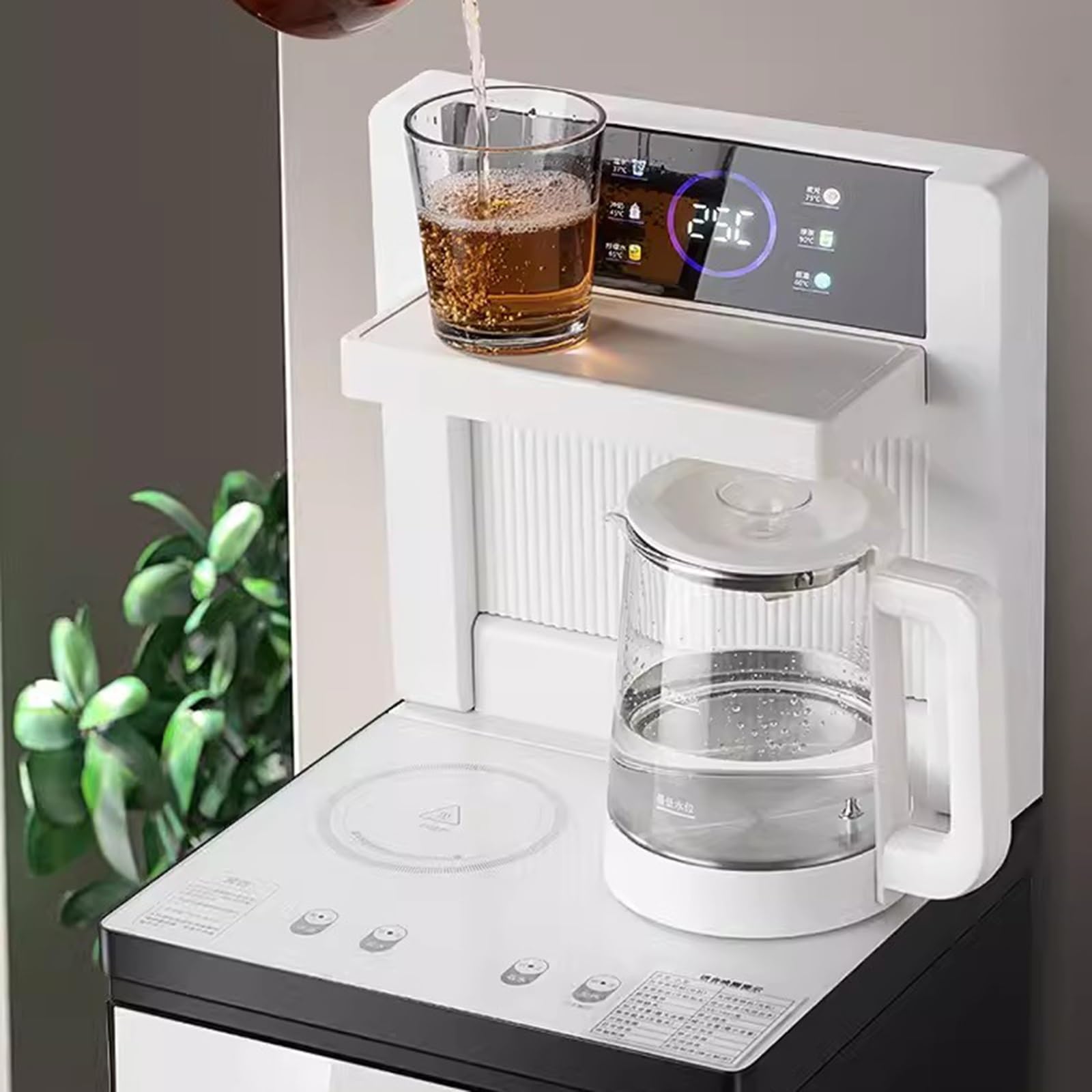 Dispensador de Agua Dispensador de barra de té, dispensador de agua for el hogar, cubo de agua inteligente completamente automático hacia abajo, pequeña oficina de gama alta Dispensador de Agua Fría(I
