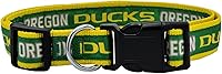 Vista 1 de Collar para mascotas NCAA - Resistente, fuerte, duradero y ajustable, collar de perro NCAA -, Oregon Ducks, M, Team